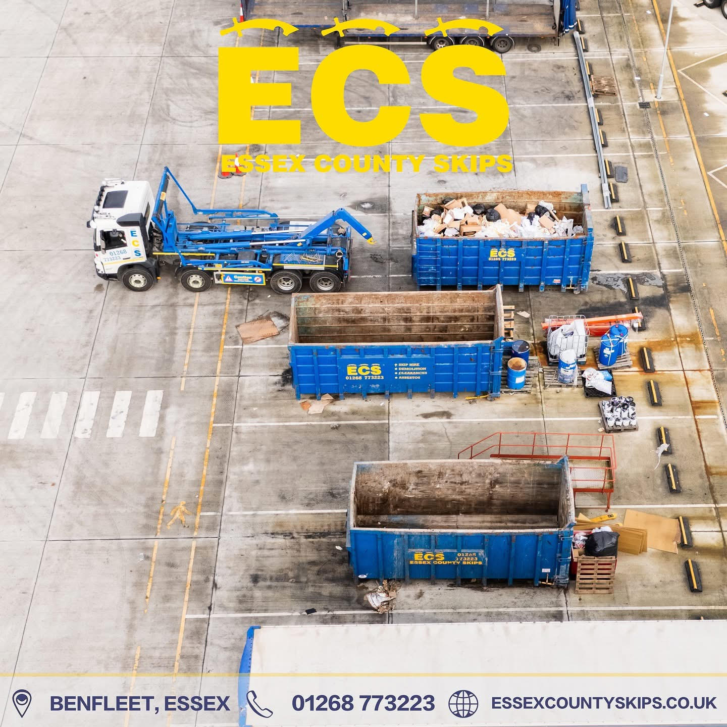 Commercial Skip Hire Essex from ECS